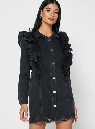 Ruffle Detail Dress