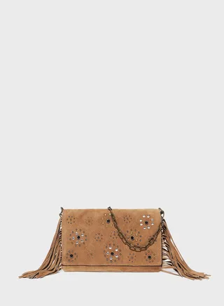 Fringes Leather Crossbody Bag