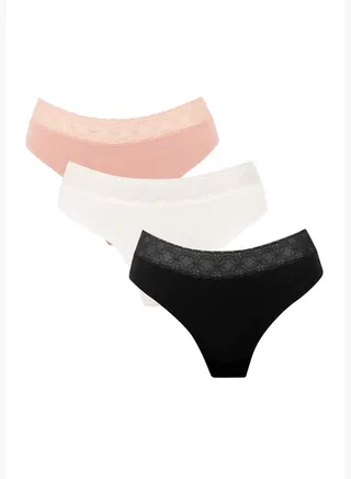 Woman 3-pack Package Slip Brazillian