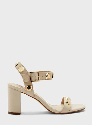 Ankle Strap Mid Heel Sandals