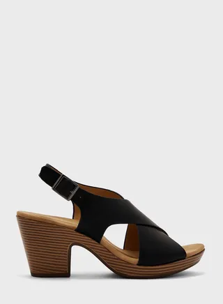 Ankle Strap Mid Heel Sandals