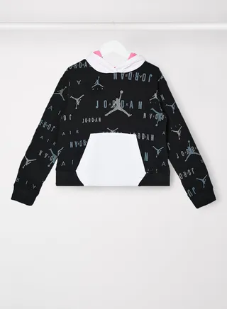 Girls Plus Size Pullover Hoodie Black