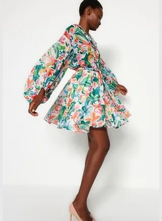 Multicolored Woven Woven Dress TWOAW24EL00841