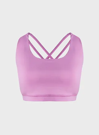 Knitted Crop Sports Bra