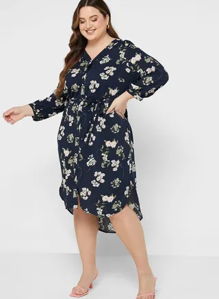 Floral Button Down Dress