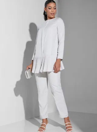 Crew Neck Tunic & Pants Set
