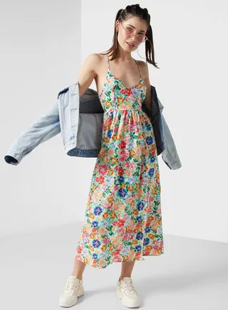 Strapy Printed Dress