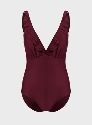 Side Ruffle Swimsuit