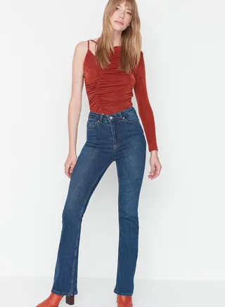 High Waist Flared Jeans
