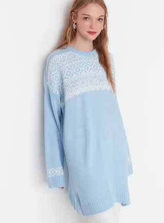 Oversized Printed Sweater