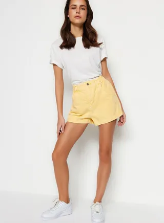 High Waist Denim Shorts