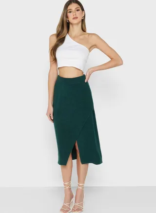 Knitted Wrap Skirt