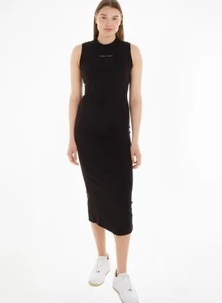 Long Detail Bodycon Dress