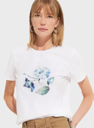 Printed Crew Neck T-Shirt