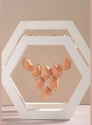 Gold Plated Designer Stone Party Necklace For Women