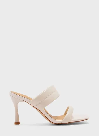 Double Strap Mid Heel Sandals