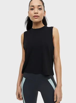 Ribbed Detail Vest Top