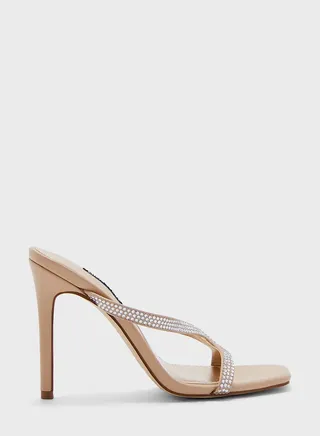 Corner Strap High Heel Sandals