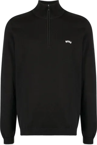Half-Zip Cotton Jumper