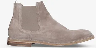 Mens Taupe Comb Steple Suede Chelsea Boots