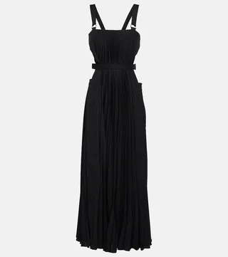 Pleated midi dress