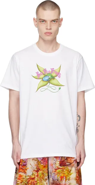 Collina Strada White Printed T-Shirt