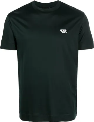 logo-embroidered short-sleeve T-shirt