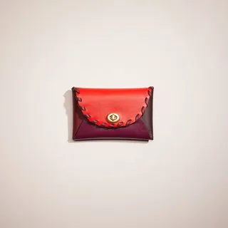 Remade Colorblock Medium Pouch With Whipstitch