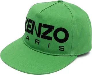 Embroidered-Logo Flat-Peak Cap