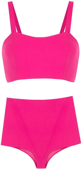 Square-Neck Bikini Set