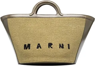 Embroidered-Logo Detail Tote Bag