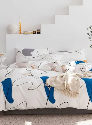 Printed King Bedding Set 200X230Cm