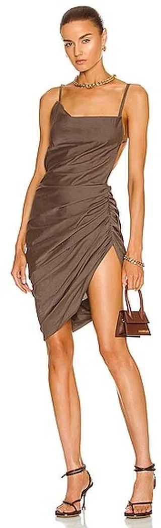 JACQUEMUS La Robe Saudade in Brown