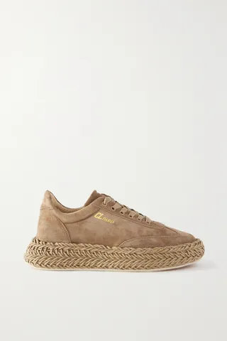 Christian Louboutin - Espasneak Suede Espadrille Sneakers - Neutrals