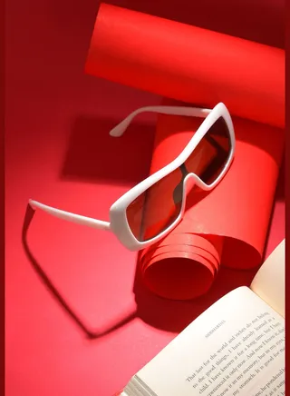 Women Brown Lens White Wayfarer Sunglasses