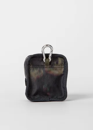 'Disrupted Rose' Print Zip Headphone Case