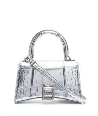 Hourglass XS embossed tote bag