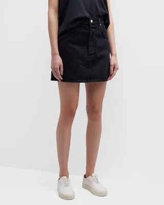 Eden Denim A-Line Mini Skirt