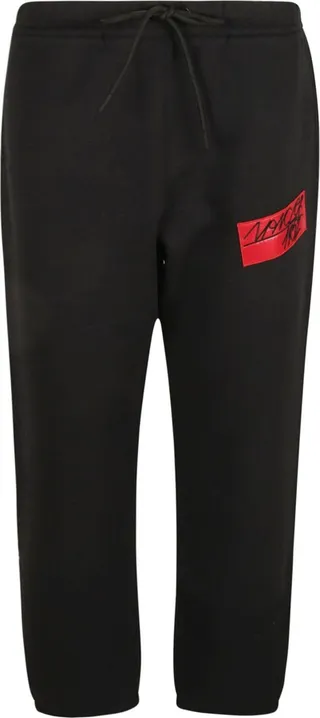 Signature Logo Patched Drawstring Waist Track Pants
