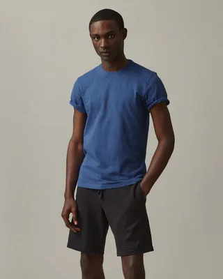 Premium Slub Crew Tee - Harbor Blue