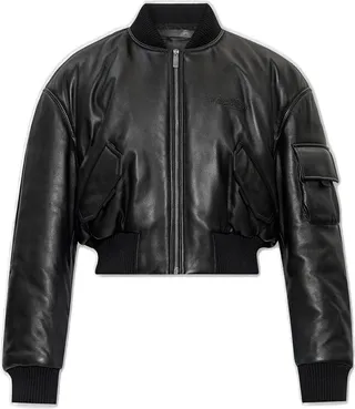 Off-White Logo-Embossed Zipped Bomber Jacket
