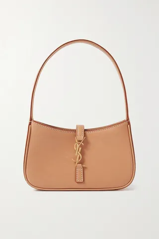 SAINT LAURENT - Le 5 À 7 Mini Leather Shoulder Bag - Brown