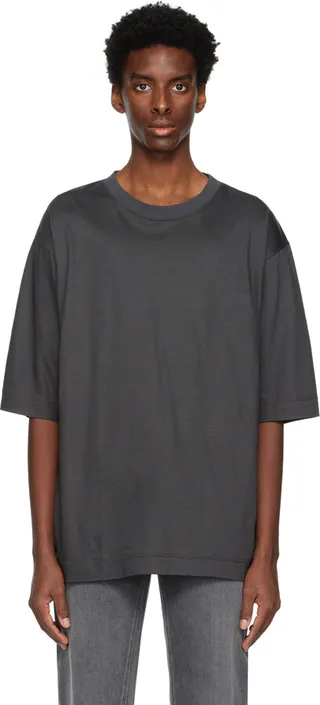 N.Hoolywood Gray Dropped Shoulder T-Shirt