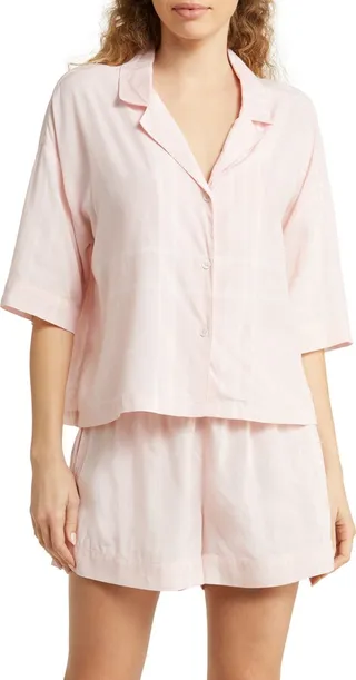 Plaid Relaxed Fit Short Pajamas