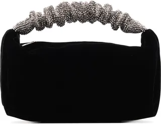 Scrunchie rhinestone-embellished mini bag