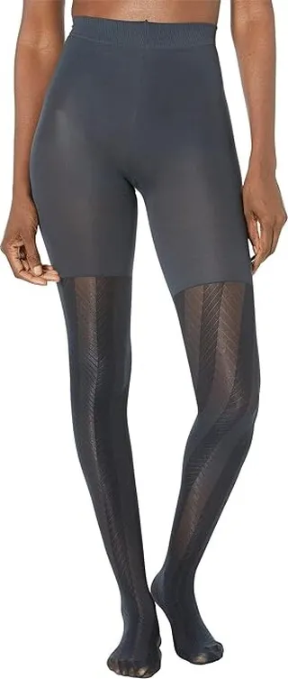 Spanx Fashion Chevron Tights (Very Black) Hose
