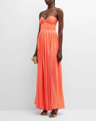 Florence Strapless A-Line Bustier Gown