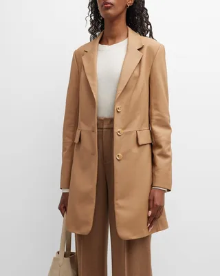 Carson Single-Breasted Leather Jacket