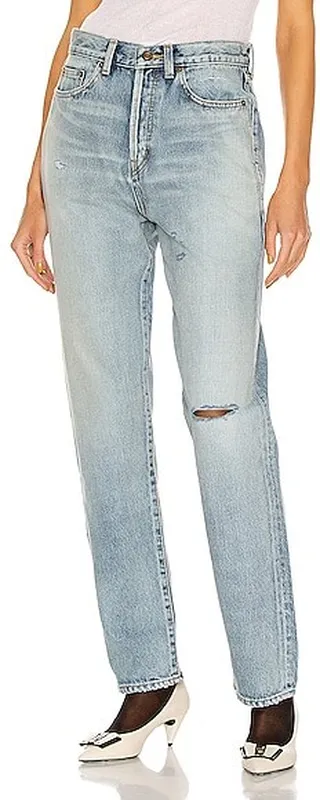 Saint Laurent Slim Fit Jean in Denim-Light