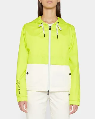 Colorblock Zip-Up Cardigan